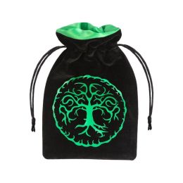 Dice Bag Q Workshop Forest Black & Green | Accessories | Gameria