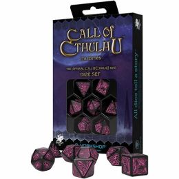Call Of Cthulhu 7Th Edition Black/Magenta Dice : Accessories : Gameria