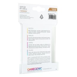 Pouches Gamegenic 7 Wonders Transparent 67X103 Mm 80 Units | Accessories | Gameria