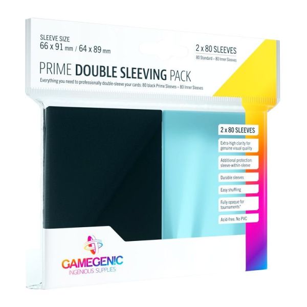 Cases Gamegenic Prime Double Sleeving Pack 80+80 Units | Accessories | Gameria