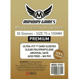 Mayday Premium Mega Civilization Sleeves 75X105 Mm