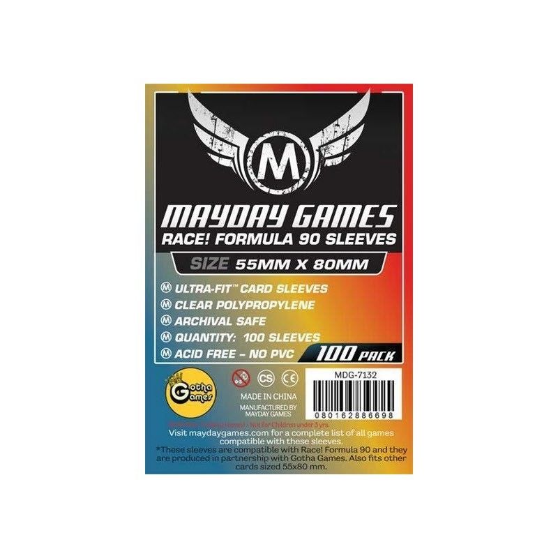 Fundas Mayday Race Formula 90 55X80 Mm 100 Unidades Transparente | Accesorios | Gameria