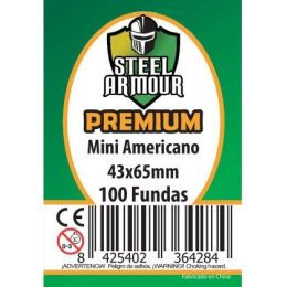 Fundas Steel Armour Mini Americano Premium 43X65 Mm