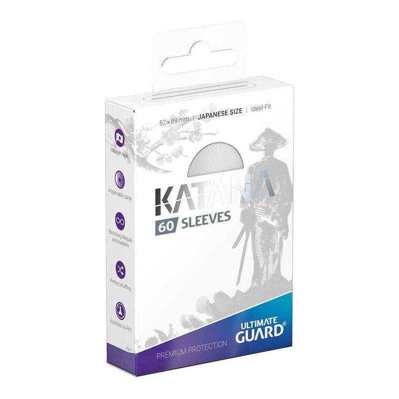 Fundas Ultimate Guard Katana Tamaño Japones 62X89 Mm 60 Unidades Blanco | Accesorios | Gameria