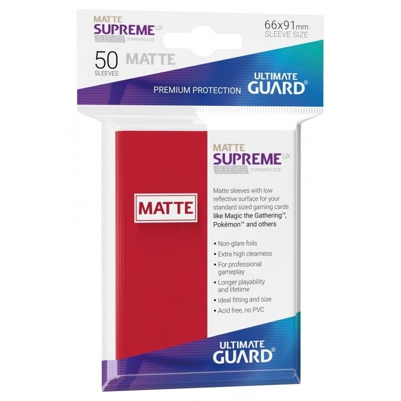 Covers Ultimate Guard Supreme Ux Matte Standard Size 50 Units : Accessories : Gameria