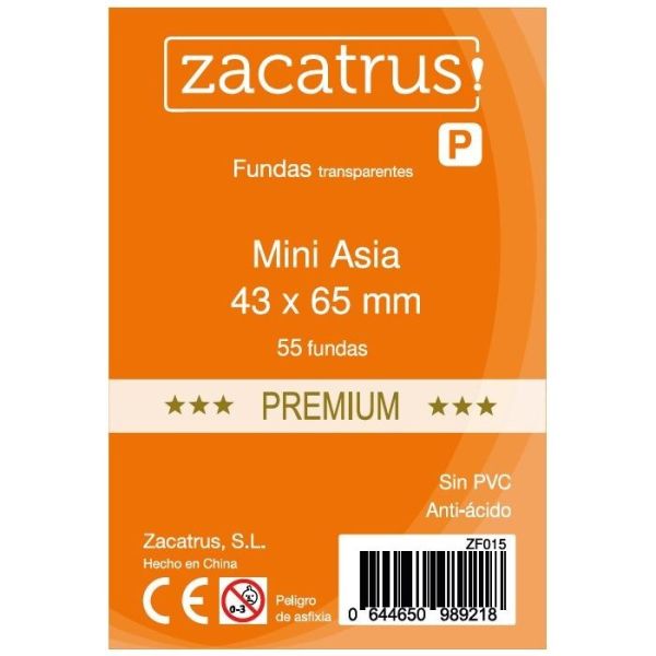 Fundas Zacatrus Mini Asia Premium 43X65 Mm | Accesorios | Gameria