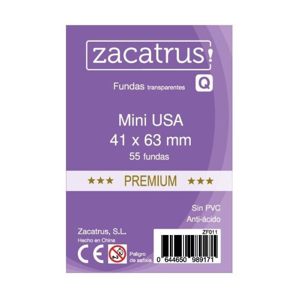 Fundas Zacatrus Mini Usa Premium 41X63 Mm | Accesorios | Gameria