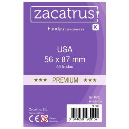 Fundas Zacatrus Usa Premium 56X87 Mm | Accesorios | Gameria