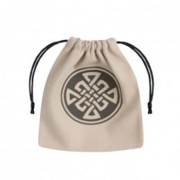 Dice Bag Q Workshop Celta Beige & Black | Accessories | Gameria