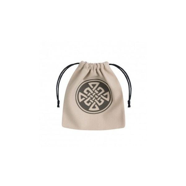 Dice Bag Q Workshop Celta Beige & Black | Accessories | Gameria