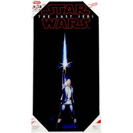 Sd Toys Quadre Vidre Temperat Star Wars Rey amb Espasa Llum 600X300 Mm | Figures i Merchandising | Gameria