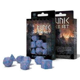 Dados Q Workshop Runic Glacier & Fucsia Dice Pack| Accesorios | Gameria