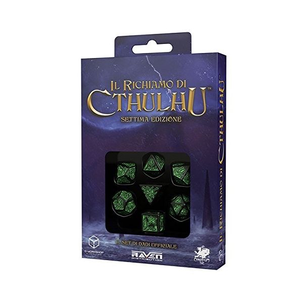 Dados La Llamada De Cthulhu 7Th Edition Black/Green| Accesorios | Gameria