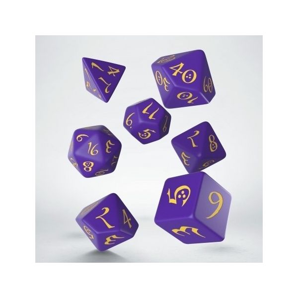 Dice Q Workshop Classic RPG Purple / Yellow | Accessories | Gameria