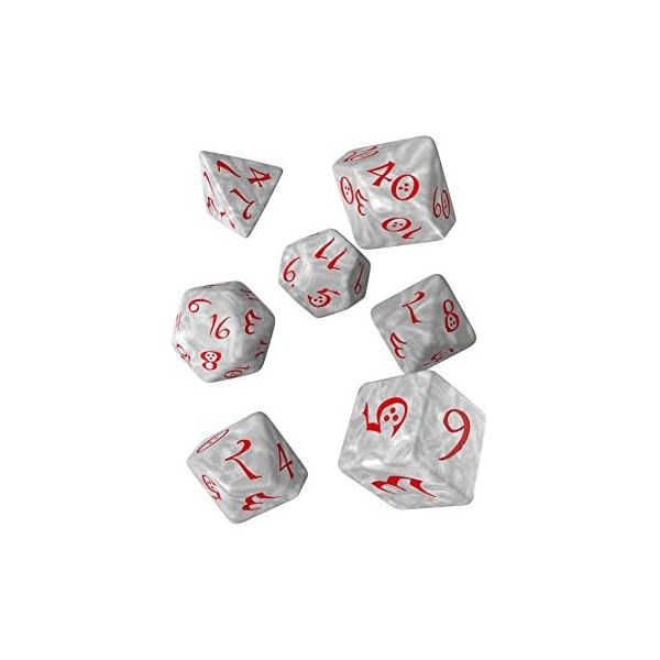 Dice Q Workshop Classic RPG Pearl /Red | Accessories | Gameria