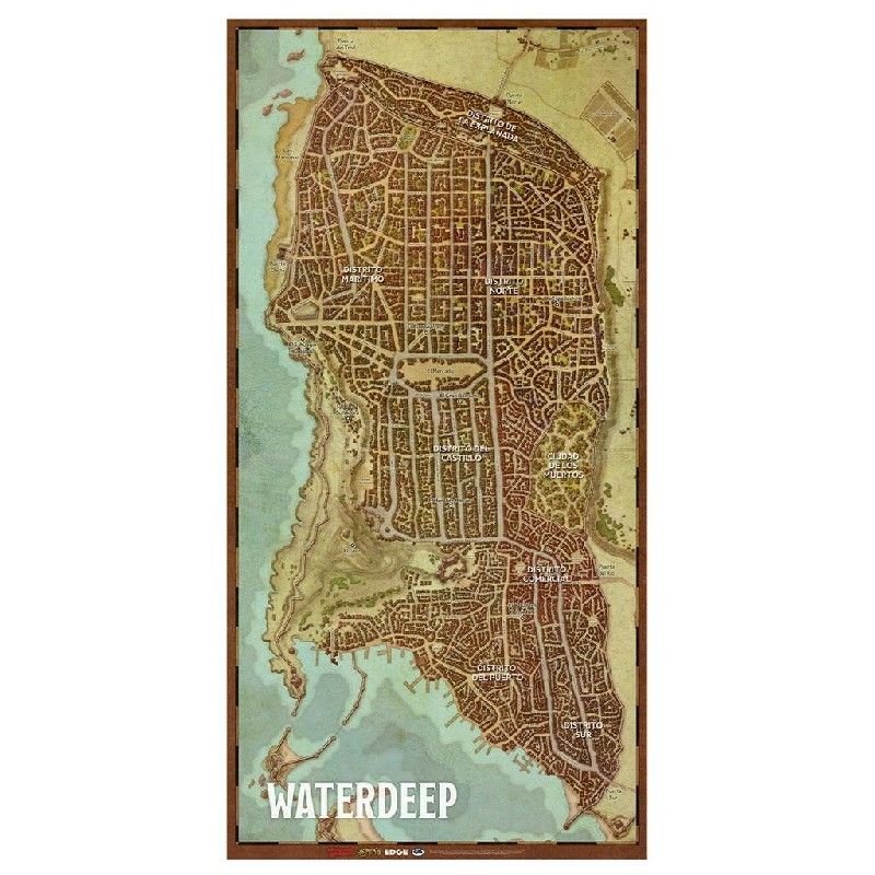 D&D Mapa De La Ciudad De Waterdeep