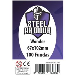 Fundas Steel Armour Wonder 67X102 Mm 100 Unidades