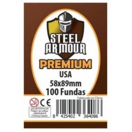 Fundas Steel Armour Usa Premium 58X89 Mm 100 Unidades