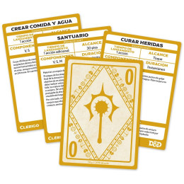 D&D 5ª Edición Cartas De Conjuros Clérigo | Rol | Gameria