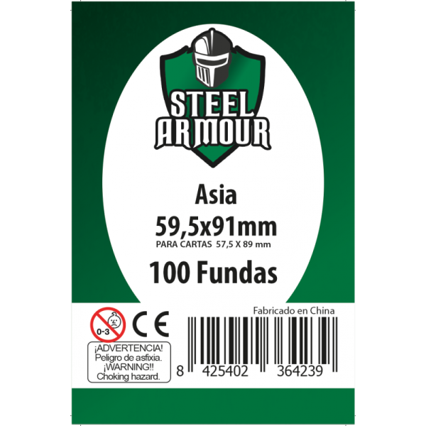 Pouches Steel Armour Asia 59,5X91 Mm | Accessories | Gameria