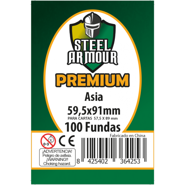 Fundas Steel Armour Asia Premium 59,5X91 Mm | Accesorios | Gameria