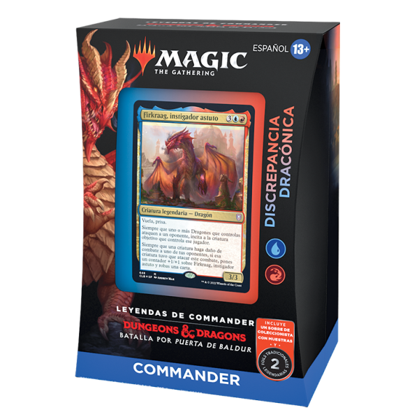 Mtg Leyendas de Commander Batalla por la Puerta de Baldur Discrepancia Dracónica Mazo | Juegos de Cartas | Gameria