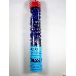 Contadores Chessex Crystal Dk Blue Iridized Glass | Accesorios | Gameria