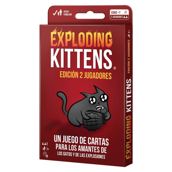 Exploding Kittens 2 Player Edition : Board Games : Gameria