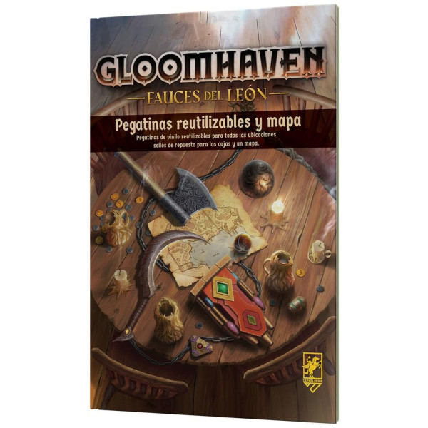 Gloomhaven Jaws of the Lion Removable Sticker Set & Map | Juegos de Mesa | Gameria