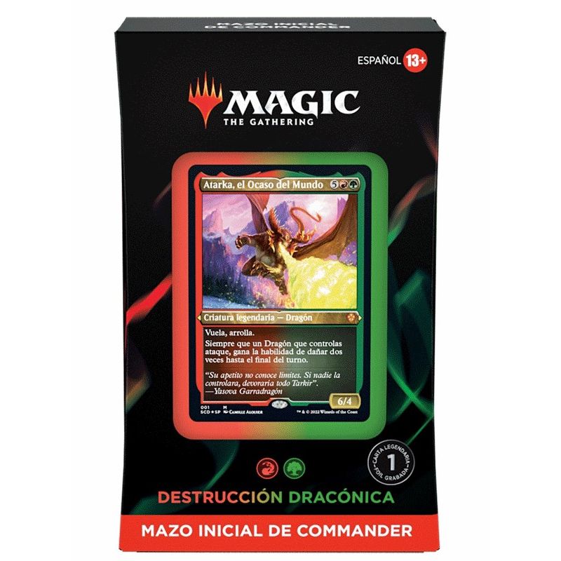 Mtg Commander Mazo Inicial Destrucción Dracónica