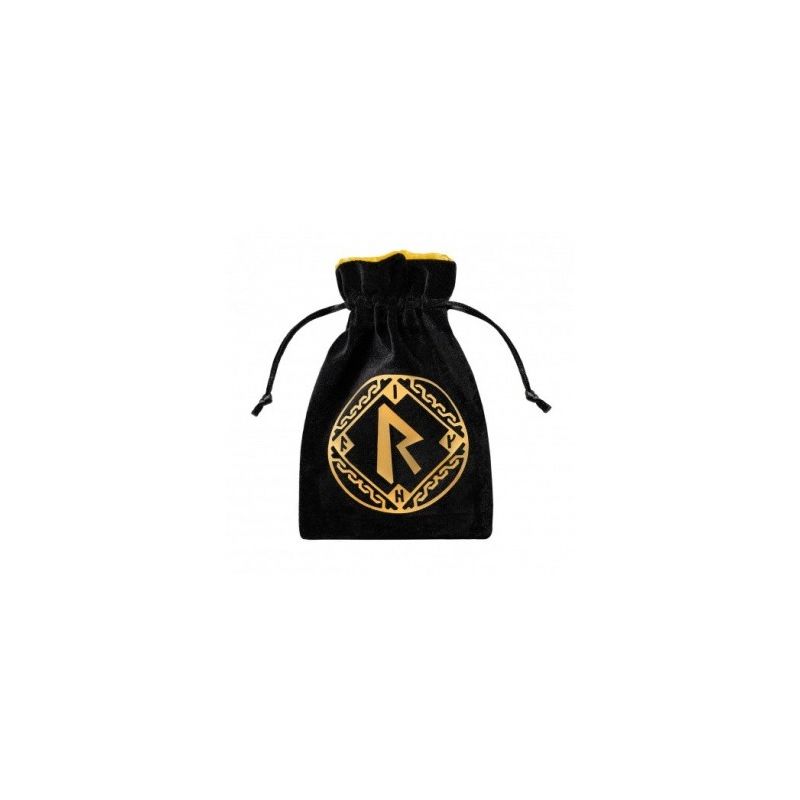 Black & Golden Dice Bag Q Workshop | Accessories | Gameria