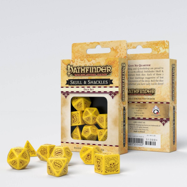 Pathfinder Skull & Shackles Dice Set | Accessories | Game Store