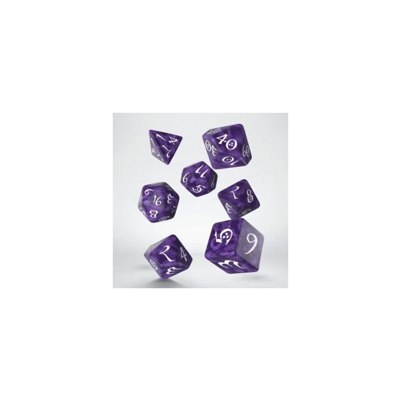 Dados Q Workshop Classic RPG Lavender & White Dice Set | Accesorios | Gameria