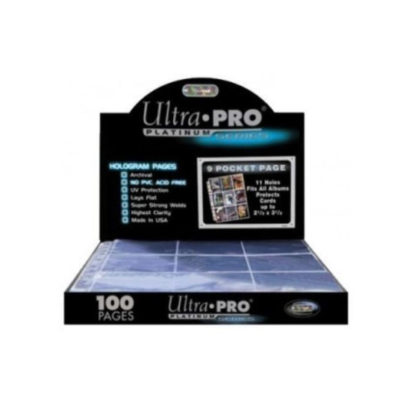 Hoja Carpesano Ultra Pro 9 Bolsillos Transparente Solapa (Unitario) | Accesorios | Gameria