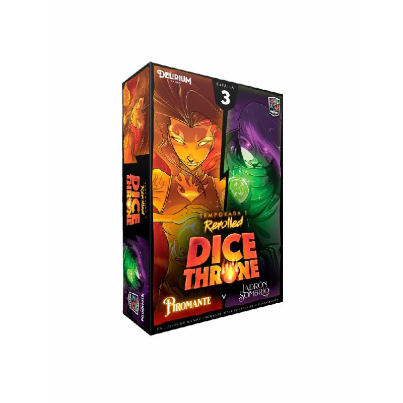 Dice Throne Piromante vs Ladrón Sombrío | Juegos de Mesa | Gameria