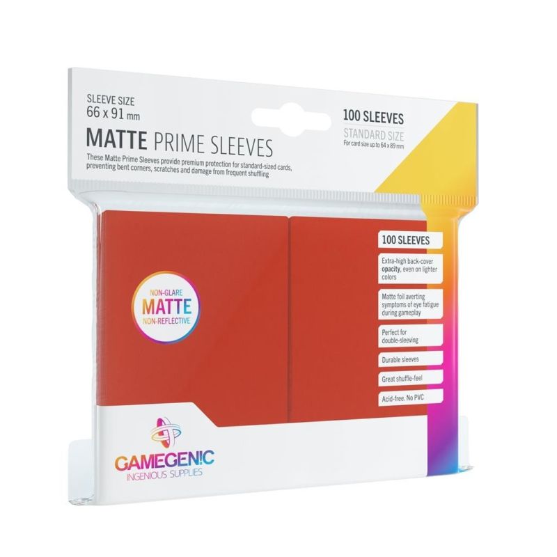 Sleeves Gamegenic Prime Matte 66X91 mm 100 Units | Accessories | Gameria