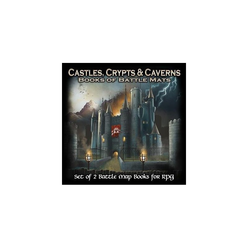 Castles, Crypts, and Caverns: Books of Battle Mats | Role-playing | Gameria