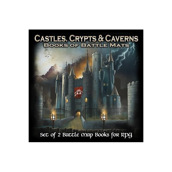 Castles, Crypts, and Caverns: Books of Battle Mats | Role-playing | Gameria