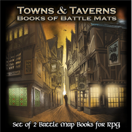 Towns & Taverns Book of Battle Mats | Role-playing | Gameria
