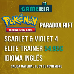 Pokémon Jcc Escarlata y Púrpura 4 Paradox Rift Elite Trainer Box (Inglés)  | Juegos de Cartas | Gameria