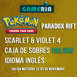 Pokémon Jcc Escarlata y Púrpura Paradox Rift Caja (Inglés)  | Juegos de Cartas | Gameria