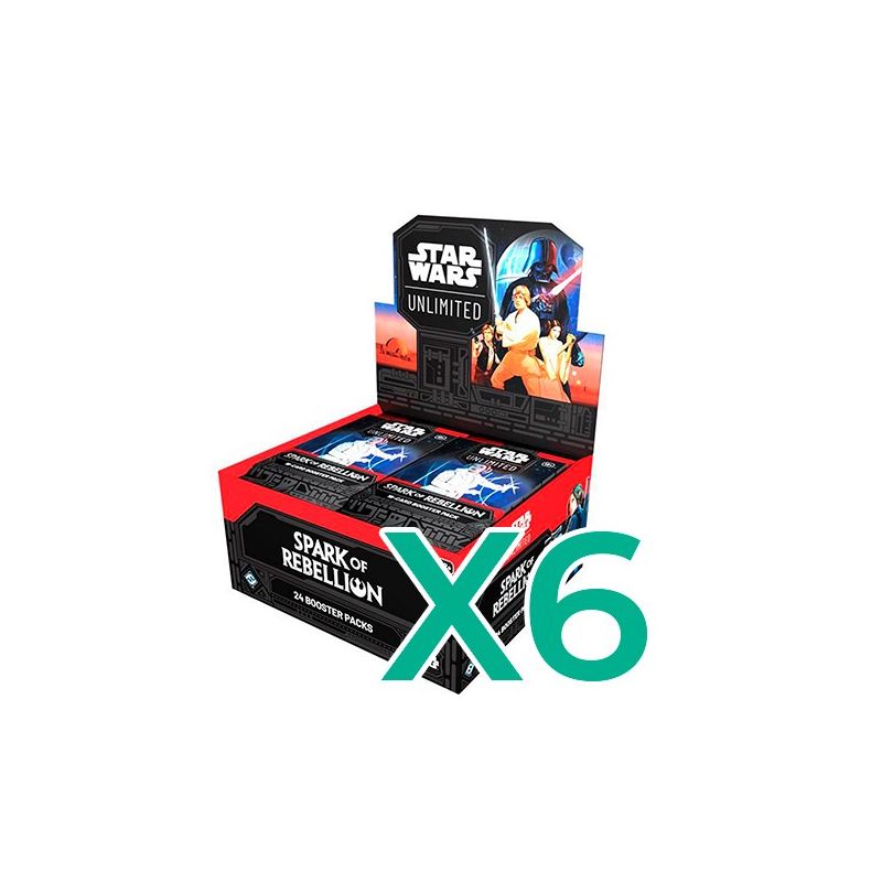 Star Wars Unlimited Sparks of Rebellion 6 Booster Boxes (English) | Card Games | Gameria