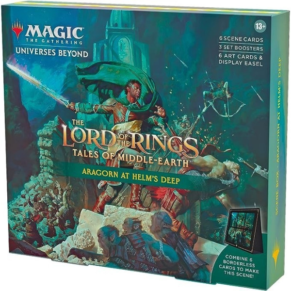 Mtg The Lord of the Rings Tales of Middle-earth Holiday Scene Box Aragorn at Helm's Deep (English) | Card Games | Ga