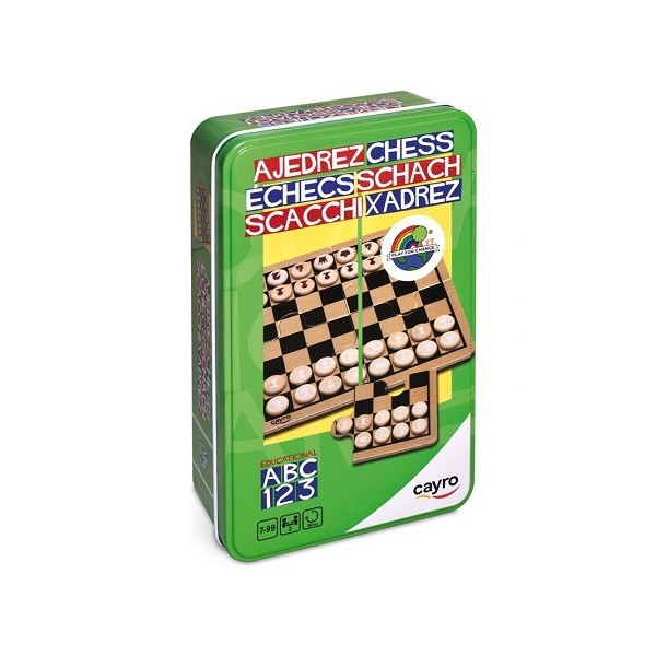 Escacs de Viatge en Caixa de Metall | Jocs de Taula | Gameria