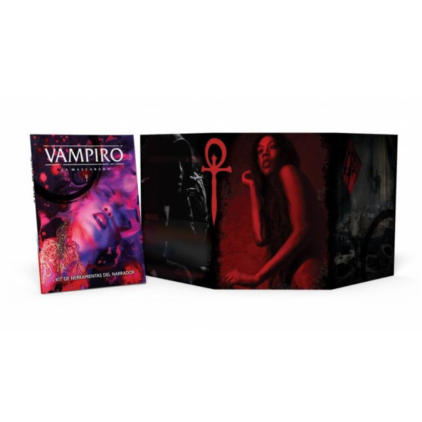 Vampiro La Mascarada 5ª Edición Kit de herramientas del Narrador (Pantalla) + Copia Digital| Rol | Gameria