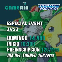 Torneo Digimon 3 vs 3 domingo 14 Abril | Gameria