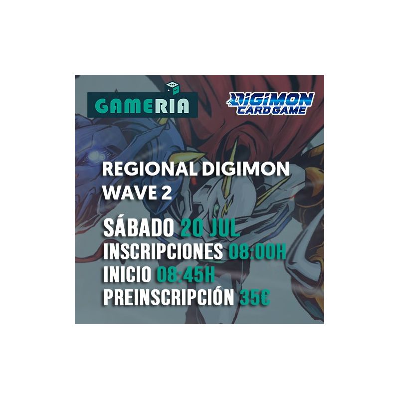 Torneo Digimon Regional 20 Julio 2024 | Juego de Cartas | Gameria