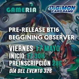 Torneo Digimon Pre-release BT16 Beginning Observer 17 Mayo | Gameria