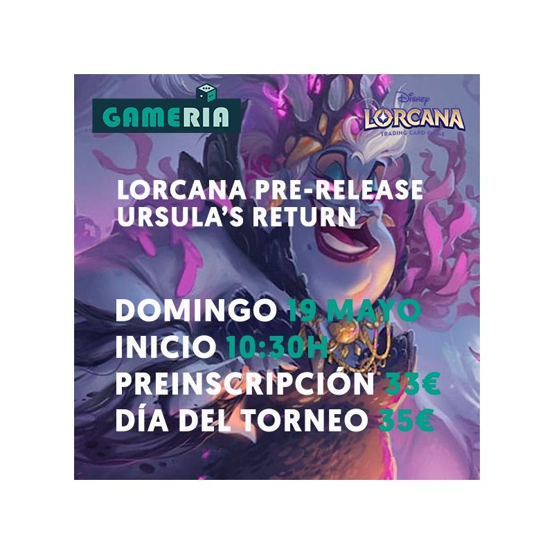 Torneo Lorcana Pre-release Ursula's Return | Gameria