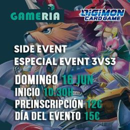 Torneo Digimon Side Event 3vs3 16 Junio | Gameria
